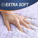 OLANLY Small Bathroom Rugs Mat 24x16, Extra Soft Absorbent Microfiber Bath Rugs, Rubber Backing, Quick Dry, Washable Bath Mat for Bathroom Floor, Tub and Shower, Home Decor Accessories, Light Purple