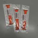 3 x STG Sport Band Compatible with Apple Watch 38mm 40mm 42mm 44mm, Soft Silicone Slim Thin Narrow Replacement Strap Compatible for iWatch SE Series 6/5/4/3/2/1 (Orange, 42/44mm)