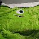 3D Cartoon Embroidered Warm Sherpa Blanket for Boys and Girls Mike Wazowski (60 X 52")