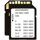 Navigation Memory Card GPS Map Compatible with Maz*da 3(20212023), Cx30(20212023), Cx50(20222023),Mx30(20222023),Cx5(20212023), Cx9(20212023)