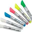 Quartet Glass Dry Erase Markers, Whiteboard Markers, Bullet Tip, White and Neon Colors, 6 Pack (79559Q)