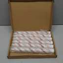 Baquler 6 Pcs Christmas Flameless Taper Candles 10.6 Inch Sea Salt Candy Cane Candles Battery Operated LED Christmas Candlesticks for Xmas Centerpiece Holiday Party Decor