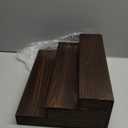 Handmade Tiered Display Shelving - Three Tier Bar Display - Bar Organizer - Liquor Bottle Display (42" with Back, Dark Walnut)