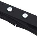 FITCENT Heart Rate Monitor Chest Replacement Strap Compatible with Polar H10 H9 H7, Adjustable Soft HR Belt Work for Polar Heart Rate Sensor Garmin HRM200 (Black)