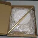 Mkono Necklace Holder Metal Jewelry Display Stand Necklace Organizer with 22 Hooks for Storage and Hanging Bracelet Keychain Home Room Decor for Women,Gold