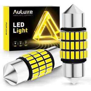 DE3175 DE3021 LED Bulbs  Dome, Map, Interior Door, Trunk, Glove Box, Vanity Mirror Lights  4-SMD, 500% Brighter, 6500K White, Non-Polarity  2 Pack