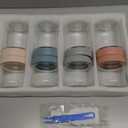 ColoVie 8 Pack Overnight Oats Containers with Lids, Chia Seed Pudding Jars, Stackable Mason Jars with Airtight Lids, Meal Prep, Wide Mouth Glass Food Storage for Snacks Yogurt Spice Sugar, 16oz 10 oz