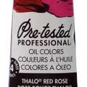 Grumbacher Pre-Tested Oil Paint, 37ml/1.25 Ounce, Thalo Red Rose (P208G)