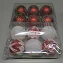 Christmas Ball Hanging decorations3.14 inch, 12 Pieces of shatterproof Christmas Tree Decoration Balls Set, Suitable for Party Floral Christmas Tree Decoration (3.14 inches 12 Balls)