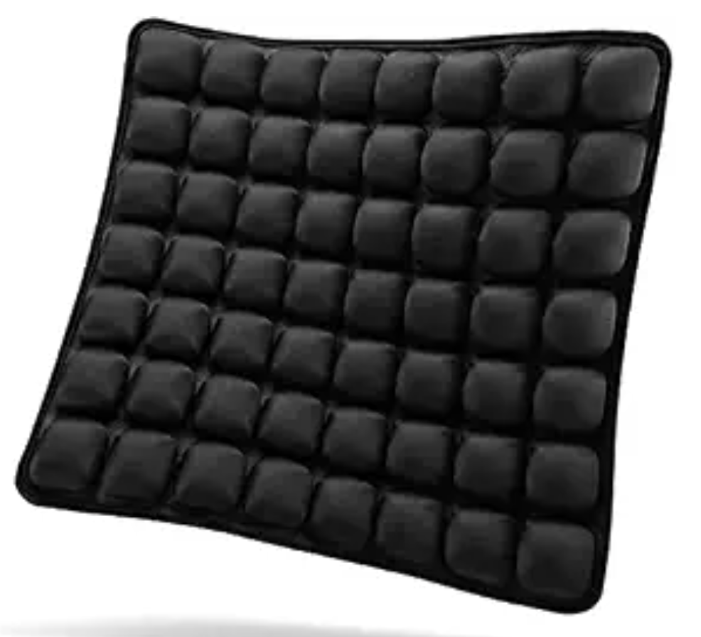 Air Cushion Inflatable Chair Air Seat Cushion Car Portable Breathable Comfort Cushion Office Wheelchair Pad Orthopedics Pain Pressure Relief Cushion Camping Seat Mat 18 x 16 x1 in Black