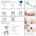 Cat Water Fountain, Stainless Steel Pet Water Fountain for Cats Inside, 3 Filters&Ultra-Quiet Pump, 2.2L/73oz Automatic Dog Dispenser Water Bowl, Multiple Pets Water Fountain