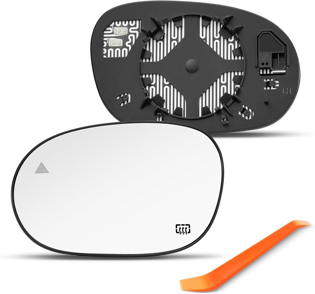 BSD Compatible with 2008-2023 Dodge Challenger, Dodge Charger Driver Side Mirror, Left Side Mirrors with Blind Spot, Power Heated