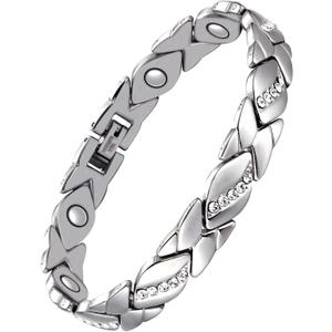 Jecanori Pure Copper Bracelets for Women,Ultra Magnetic Bracelets for Women with 3500 Gauss Magnets,Crystal Mother's Day Jewelry Gift, Sizing Tool