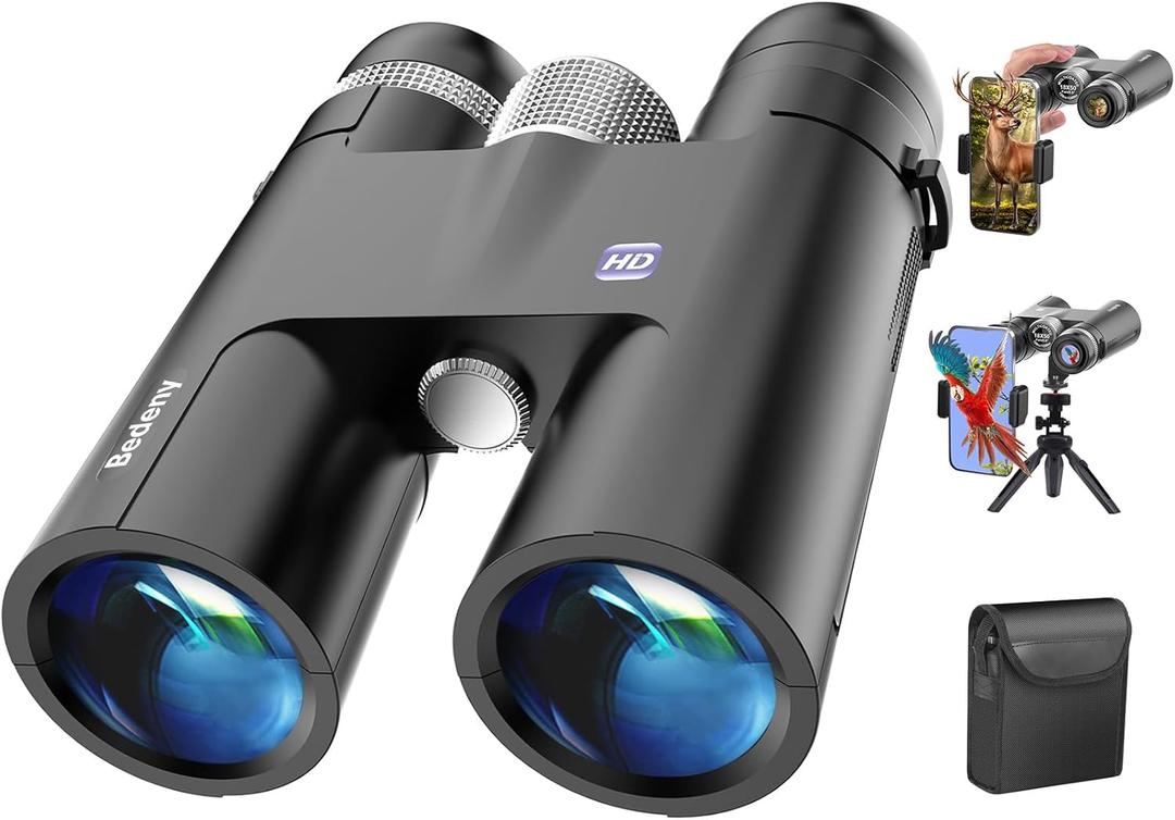 18X50 High Powered Binoculars for Adults with Upgraded Phone Adapter, Tripod and Tripod Adapter,Waterproof Compact Binoculars with Low Light Vision for Bird Watching,Travel,Sightseeing