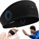 Sleep Headphones Bluetooth Headband for Side Sleeper, 17 Hours Playtime, Wireless Headband Headphones with HD Stereo Speakers for Workout,Running,Yoga, Ideal Gifts for Men, Women, Teens, Black