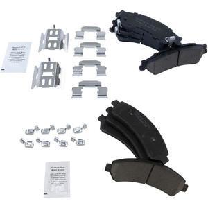 TRQ Front & Rear Brake Pads Ceramic Compatible with 1997-2005 Chevrolet Blazer 1998-2004 S10 1997-2001 GMC Jimmy Sonoma 1998-2000 Isuzu Hombre Oldsmobile Bravada