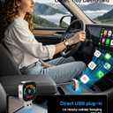 Jasput Carplay Wireless Adapter, 2026 Upgrade Mini Carplay for Apple iPhone & Android Auto Wireless Adapter, for Cars with Built-in Wired Apple Carplay Play and Plug, Stable Control & No Delay