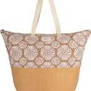 Roxy Women's Beach Tote Bag | Travel | Vacation | Straw | Lightweight | Breathable