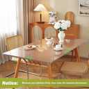 Frosted Clear Table Protector 42 x 70 Inch, 1.5mm Thick Plastic Table Cover, Waterproof PVC Clear Table Cover Protector, Desk Protector Mat, Writing Desk Pad for Desktop, Coffee & Dining Room Table