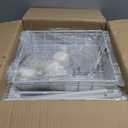 SWTYMIKI Rolling Kitchen Microwave Cart - 3 Tier Microwave Table Stand with Storage Basket and Hooks, Kitchen Utility Cart on Wheels, Coffee Cart Shelf Rack Organizer for Living Room Office, Balcony (White)