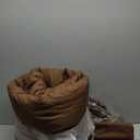 CozyLux Full Size Comforter Sets Brown, 7 Pieces Pintuck Bed in A Bag Brown Comforter Full Size, Pinch Pleat Bedding Sets with All Season Comforter, Sheets, Pillowcases & Shams