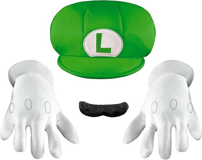 Nintendo Super Mario Brothers Luigi Child Accessory Kit, One Size Child