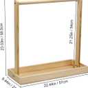 Wooden Baby Clothing Rack for Toddler, Baby Shower Crate Closet, Baby Storage Crate with Hangers, Pets Clothes Rack with Storage Box & Hanging Rod for Dogs Cats, Newborn Gifts Basket for Boys Girls