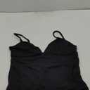 SUUKSESS Women Sexy Deep V Neck Sleeveless Fitted Basic Tops Y2K Tank Top Cami (Black), XS