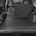 Cargo Mat for 2013-2024 Toyota 4Runner 5 Seats, All Weather TPE Cargo Liner Trunk Mat with Backrest Mat for Toyota 4Runner Accessories (Not fit Sliding Cargo Tray)