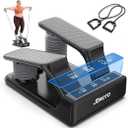 JOROTO Home Air Resistance Stepper Mini Stepper with 5 Levels Dimmable + Strips, 300 LBS/300 LBS / 300 LBS Silent Rechargeable LED Screen for Apartment & Home Gym