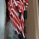 IDEAALS 24-Pack Solar Christmas Candy Cane Lights, Solar Pathway Lights Waterproof, Christmas Decorations Outdoor with 8 Modes for Party Patio Garden Lawn Yard Decor