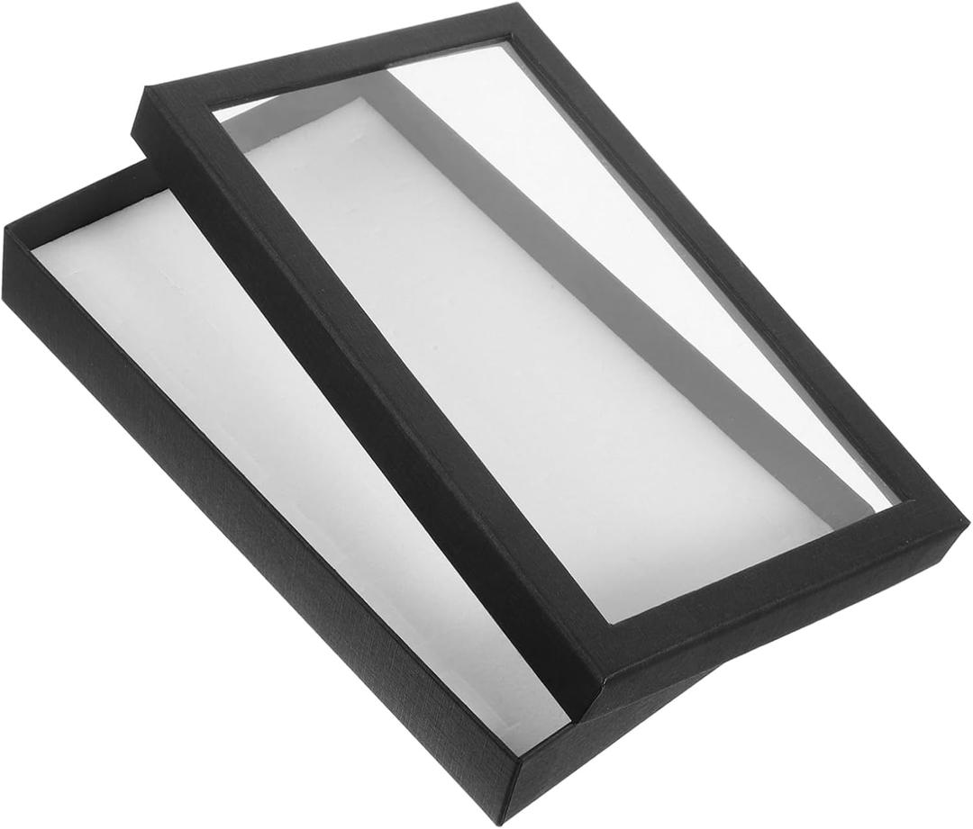 Healifty Box Pvc Cover Slot Earring Organizer Jewelry Storage Case for Display and Collection for Earrings and Elegant Design for Personal