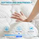 Mattress Topper Full, 2 inch Ultra Soft Quilted Fitted Mattress Pad Cooling Mattress Cover with Thin Down Alternative Filling Noiseless & Breathable (8-21Deep Pocket)