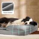 Bedsure Orthopedic Dog Beds Large Sized Dog - Washable Large Dog Cat Bed Waterproof, Comfort Dogs Couch Sofa with Washable Removable Cover, Pet Bed with Nonskid Bottom, Ember Clay, 35"