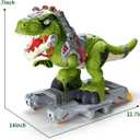 Dinosaur Ride On Toy Cars for Kids, Toddler Electric Ride On Toys with Music, Light & Smoke, Preschool Kids Scooter Foot-to-Floor Walker Indoor Outdoor,Birthday Easter Gifts for Boys Age 3 4 5, Small