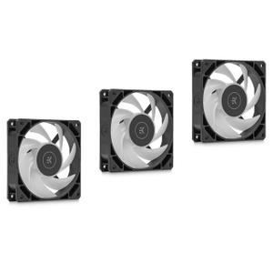 EKWB EK-Loop FPT 120mm Fan, 550-2300 RPM, Digital RGB, Black, 3-Pack