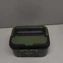 Cordless Electric Lunch Box for Adults  Battery-Powered Heated Lunch Box with 1.2L Stainless Steel Container, Timer Function, and Leak-Proof Food Warmer for Work, Travel & Office (Green)