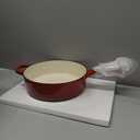 Crock Pot Artisan 10 Inch Enameled Cast Iron Round Skillet, Scarlet Red