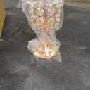 Crystal Cylinder Candle Holders, Pillar Candlestick Holders for Living Room, Wedding, Dining Table, Centerpieces, 12 PCS