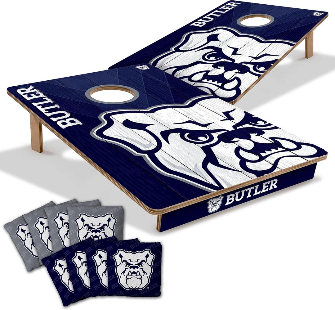 YouTheFan NCAA 2 x 3 Wood Cornhole Game with Logo Bags (Butler Bulldogs)