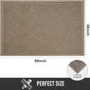 HIYARD Sturdy Front Door Mat, Absorbent Muddy Dirt Resist Welcome Door Mats Outdoor Indoor, Stain and Fade Resistant, Non-Slip Rubber Backing Low Profile Doormat for Entryway, 6036, Beige
