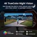 aosu T2 Ultra 4K Security Cameras Wireless Outdoor, 6 Cam Kit, Smart Home Security System with TrueColor Night Vision, AI Recognition & 360 Motion Tracking, Solar Power, Expandable 1TB Local Storage