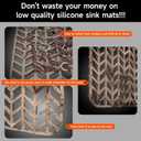 Sink Protectors for Kitchen Sink 28.75" x 15.75" Stainless Steel Sink Protector with Rear Drain Hole Sink Rack for Bottom of Sink with Sink Strainer(Silver, Separable,28.75" x 15.75", Rear Drain)