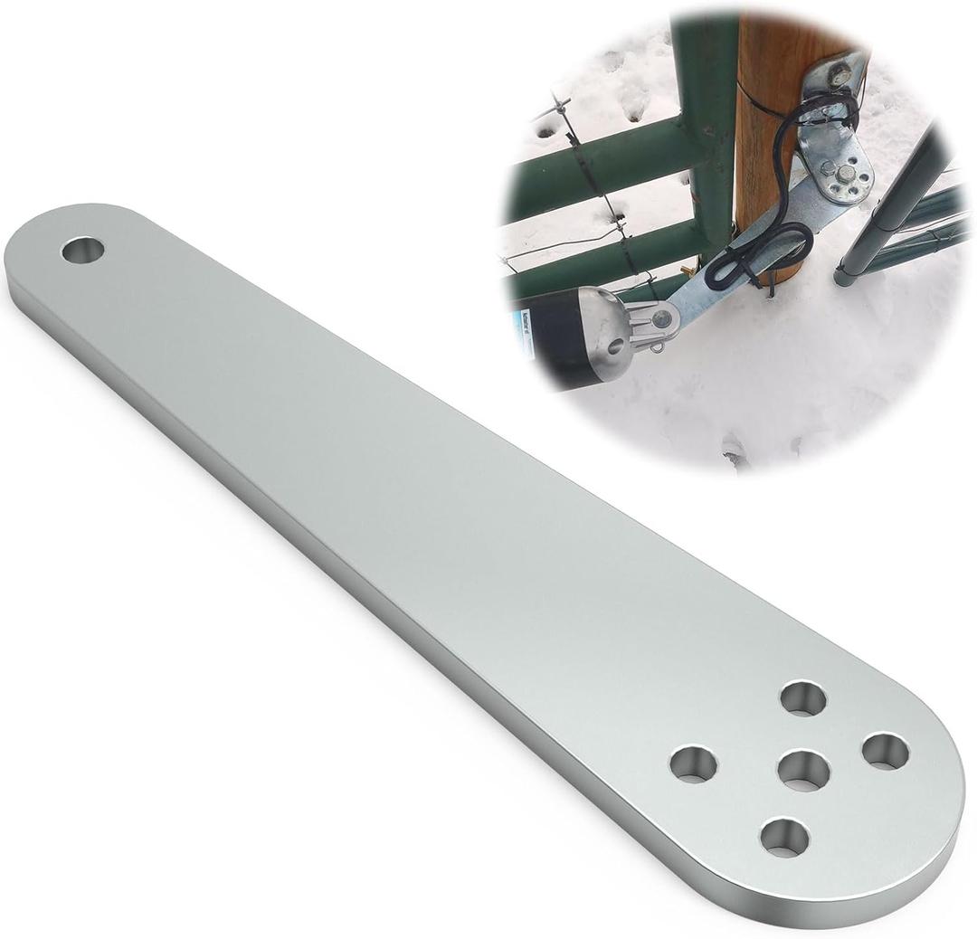 Push to Open Gate Bracket for Mighty Mule Automatic Gate Openers, Parts for Mighty Mule gate Opener - Silver