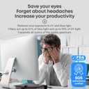 22 inch Blue Light Blocking Screen Protector Panel for 16:10 Widescreen Computer Monitor and Laptop - PC Anti-UV Eye Protection Filter Film - Anti-Scratch Diagonal Frame Shield [1 Pack]