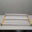 Household Essentials 5001 Collapsible Folding Wooden Clothes Drying Rack For Laundry | Pre Assembled (Natural/White Birch)