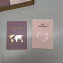 Lincia 48 Pcs Blank Passport Notebook Fake Passport Book Travel Journal Book Bulk Coloring Travel Airplane Activity Decor Projects(Cold Color)