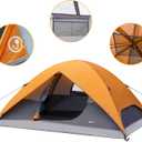 Amazon Basics Camping Tent, 3-Season Dome Design with Rainfly, 4 Person