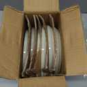 LIANYU Stoneware Dinner Plates Set of 6, 7.75 Ceramic Salad Plates for Dessert, Appetizer, Salad, Steak, Pizza, Round Serving Dishes for Kitchen, Microwave, Oven & Dishwasher Safe, Fog Green