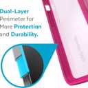 Speck MagSafe Case for iPhone 13 Pro - Drop & Camera Protection, Clear Phone Case, Wireless Charging Compatible - Pink Tint/Neon Berry